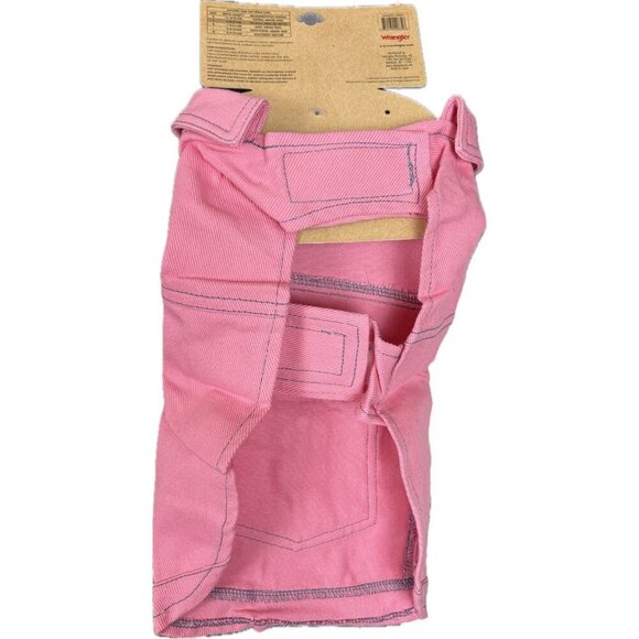 Wrangler L Pink Denim Gray Embroidered Logo & Trim Pocket Collar Doggy Jacket - Picture 3 of 5